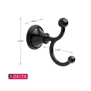 Delta Crestfield 3-Piece Towel Hook Bath Hardware Set in Venetian Bronze CTD35-VBR-K