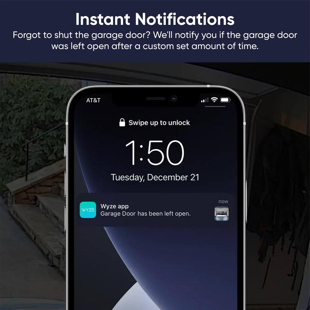 WYZE Wired Garage Door Controller Home Security Camera (Starter Bundle) WCGDCB