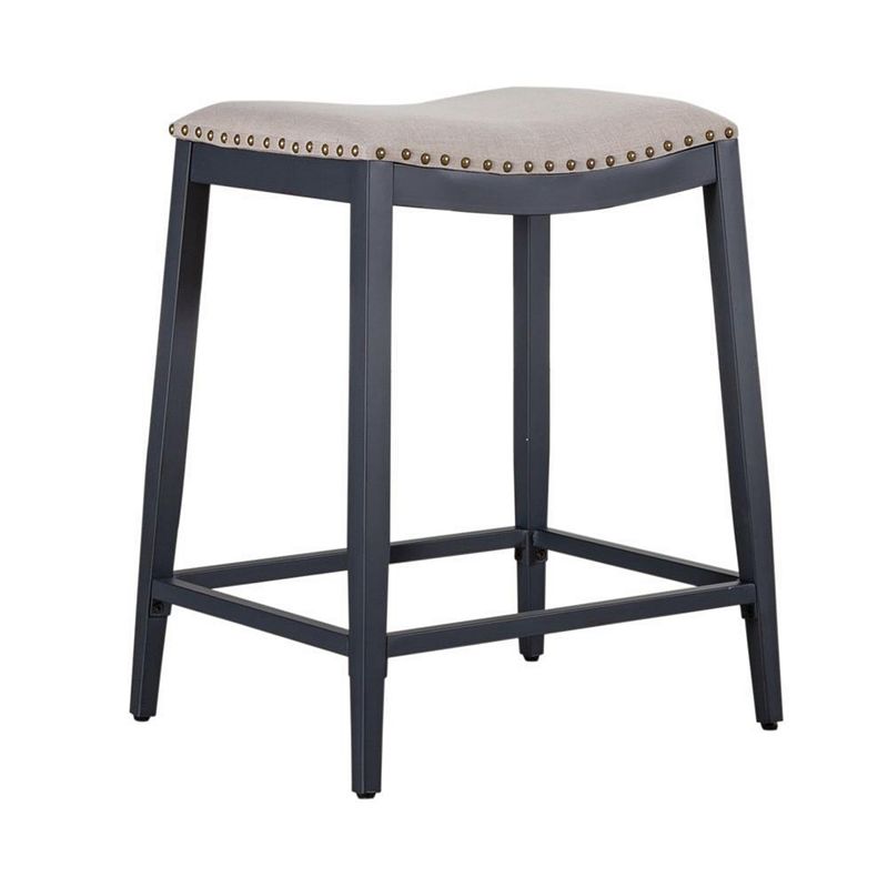 Liberty Furniture Industries Backless Uph Counter Chair- Navy