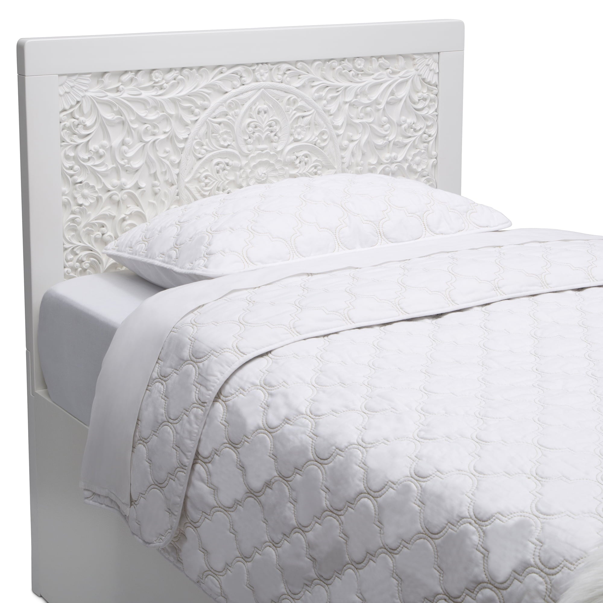 Better Homes and Gardens Marissa Twin Headboard, Bianca White