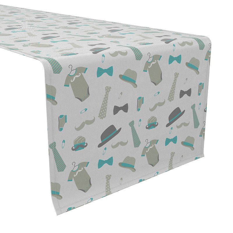 Table Runner， 100% Cotton， 16x108， Mr. Little Man