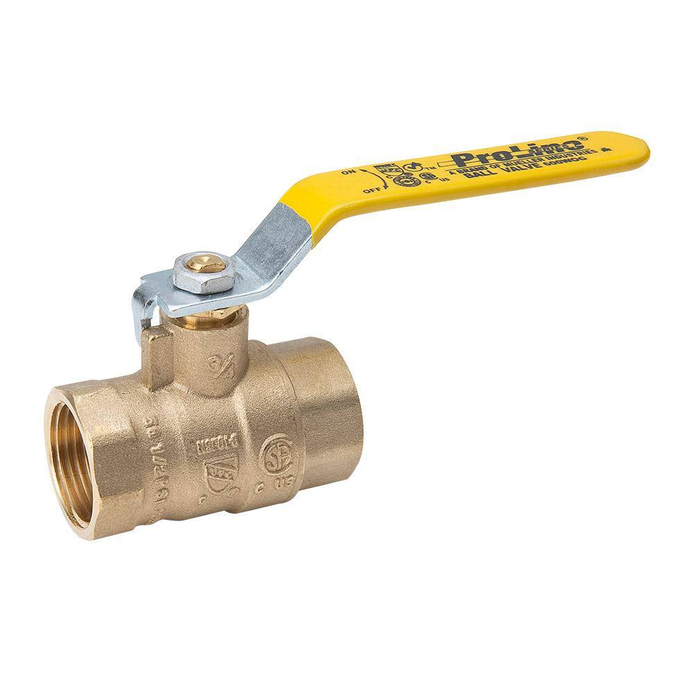 ProLine Series 2 in. x 2 in. Brass FIP Full Port Ball Valve 107-818HN