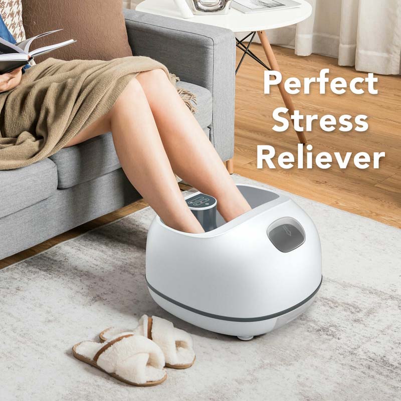 Steam Foot Spa Massager, Foot Bath Massager with 3 Level Heating, Home Pedicure Foot Spa, Shiatsu Foot Sauna Steam Massager