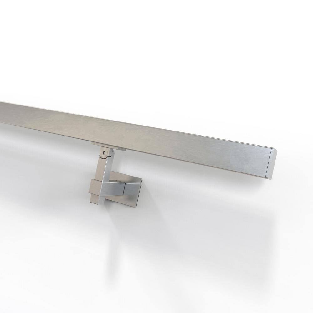 Square Magnetar 2.5 in. Stainless Steel Handrail Wall Bracket HBWA.014