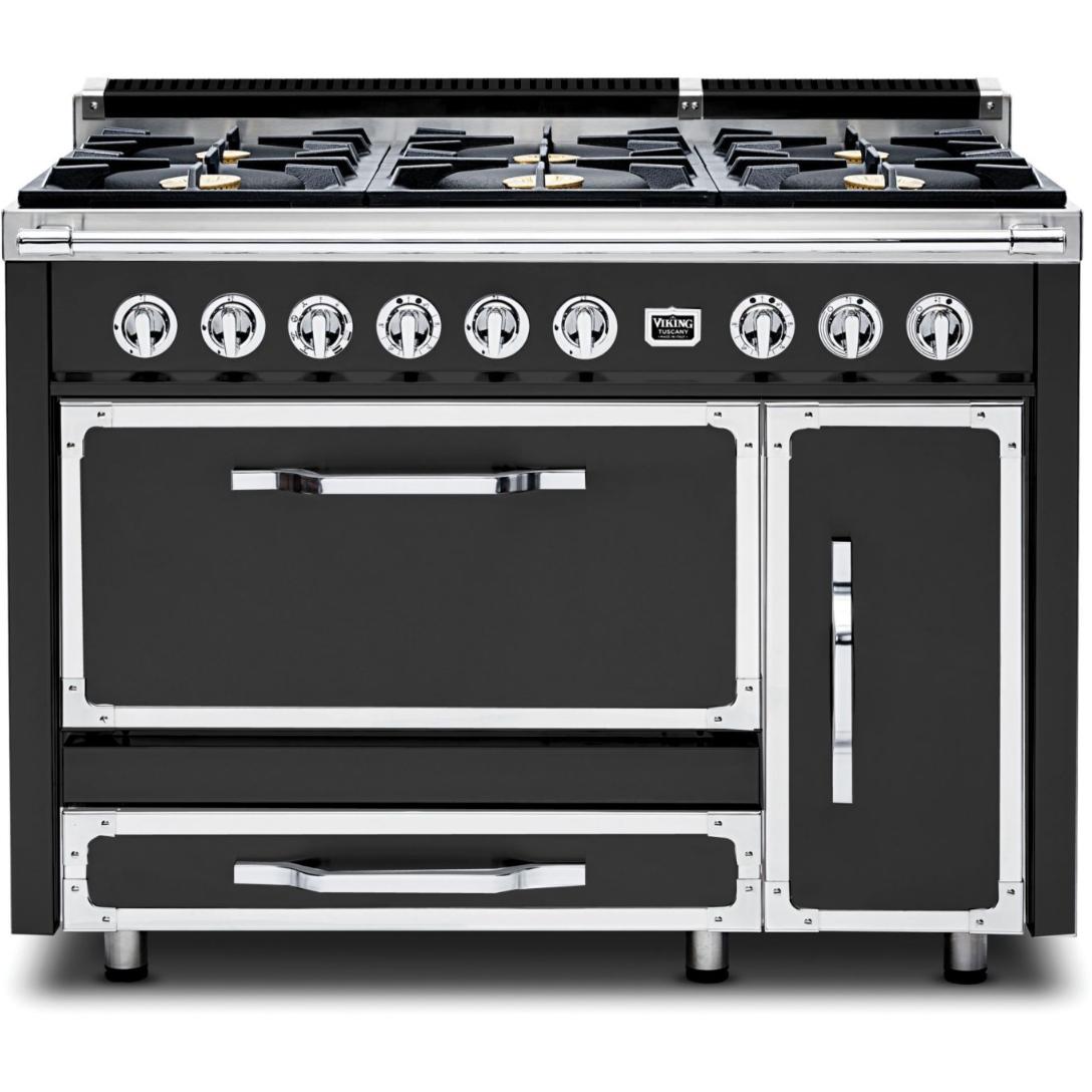 Viking 48-inch Freestanding Dual Fuel Range with True Convection Technology TVDR481-6BCS