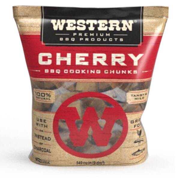 Western BBQ Smoking Barbecue Wood Grill Cooking Chunks， Cherry - 8