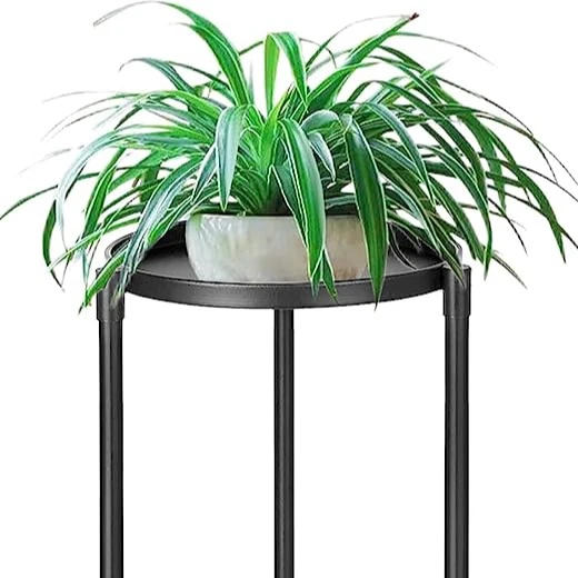 Indoor Outdoor 2 Tier Metal Black Plants Multiple Tall Tiered Planter Shelf Rack Iron Potted Flower Pot Holder