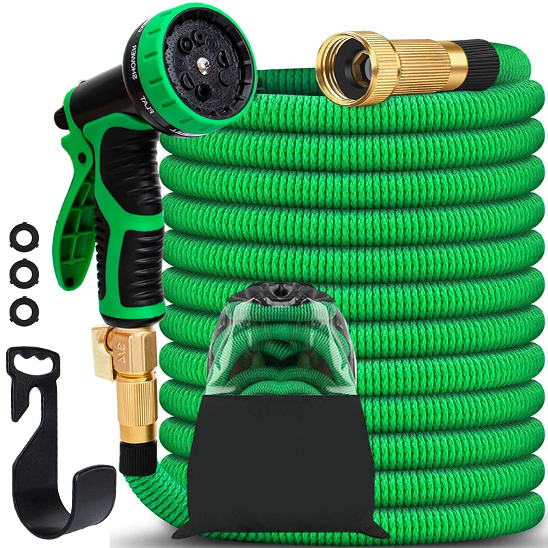 JOYMADE  Magic Expandable Garden Hose Flexible Spray Watering Plastic Hose Pipe Stretch Garden Supplies