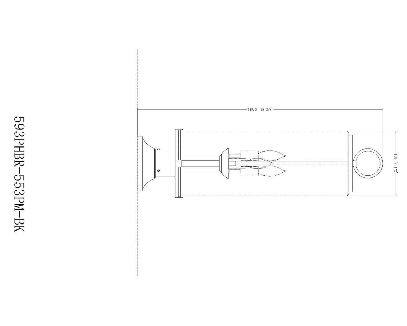 Z-Lite 593PHBR553PMBK