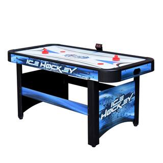 Hathaway Face-Off 5 ft. Air Hockey Game Table for Family Game Rooms with Electronic Scoring Free Pucks and Strikers BG1009H