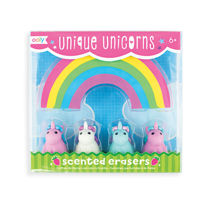 Unique Unicorns Scented Erasers by OOLY