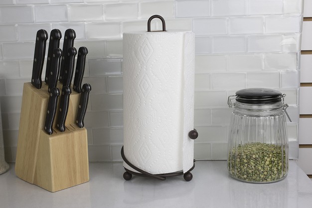 Home Basics Wire Collection Paper Towel Holder Bronze