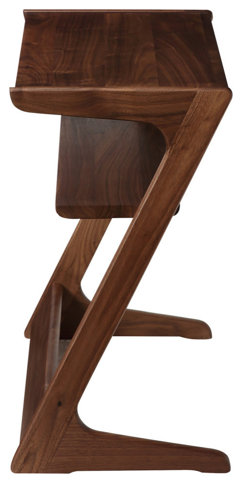 21.5 Inch Accent Table Walnut Brown Contemporary   Traditional   Side Tables And End Tables   by Sideboards and Things  Houzz