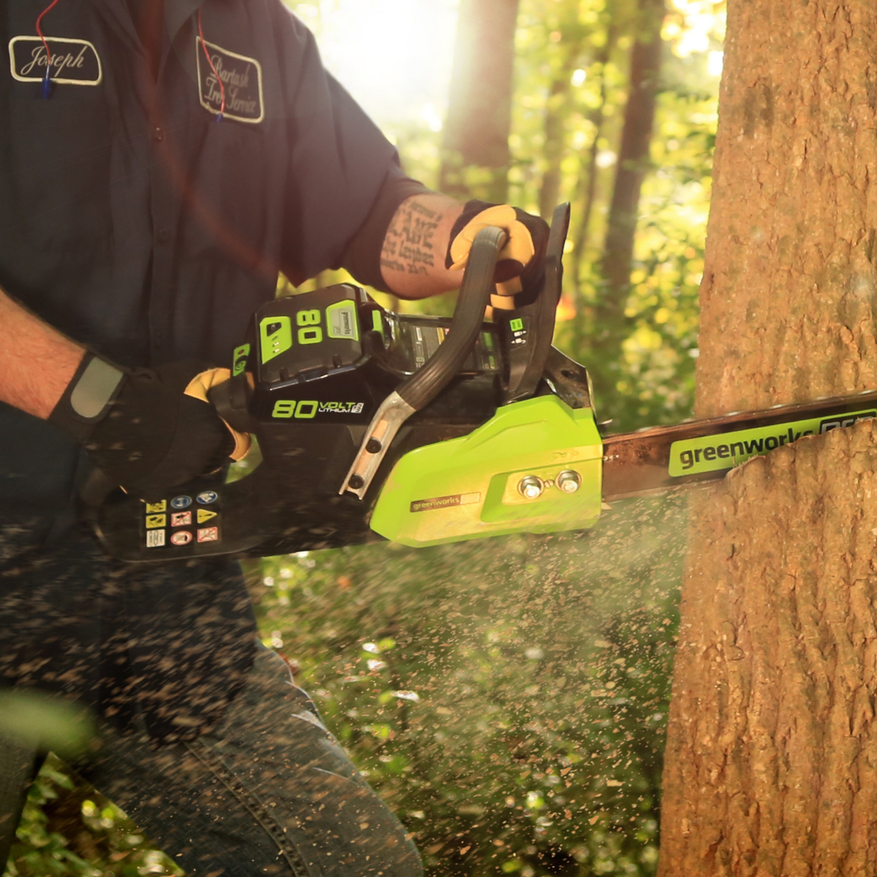 80V 18-Inch Cordless Chainsaw  Battery | Greenworks Tools