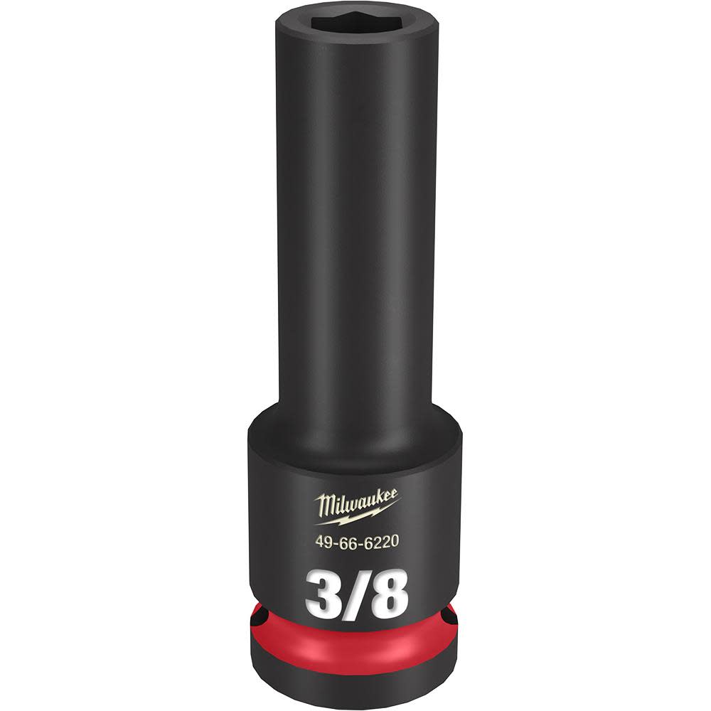 Milwaukee SHOCKWAVE Impact Duty Socket 1/2 Drive 3/8 Deep 6 Point 49-66-6220 from Milwaukee