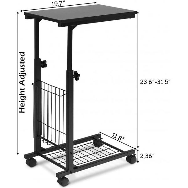 Height Adjustable Sofa Side Snack End Slide Table - 20