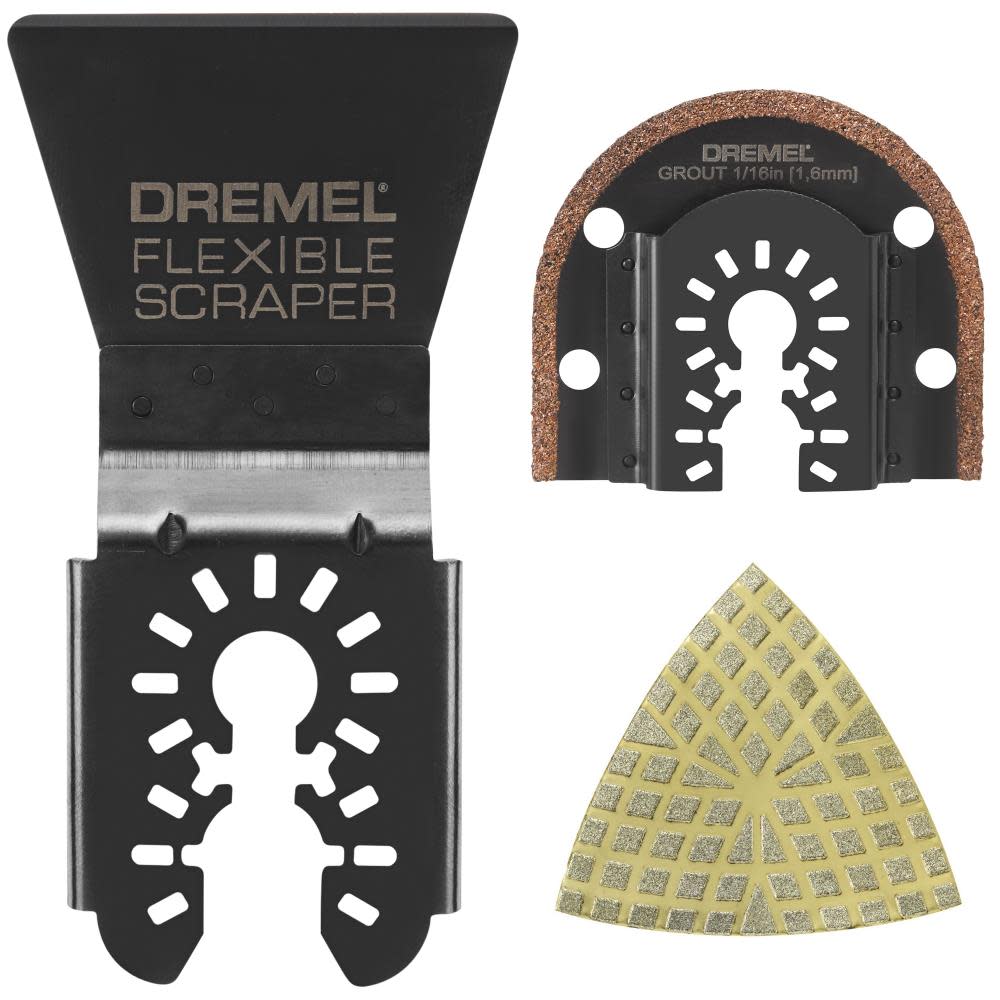 Dremel Tile Set Oscillating Accessories 3pc