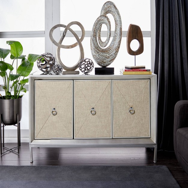 Glam Wood Cabinet Gray Olivia amp May