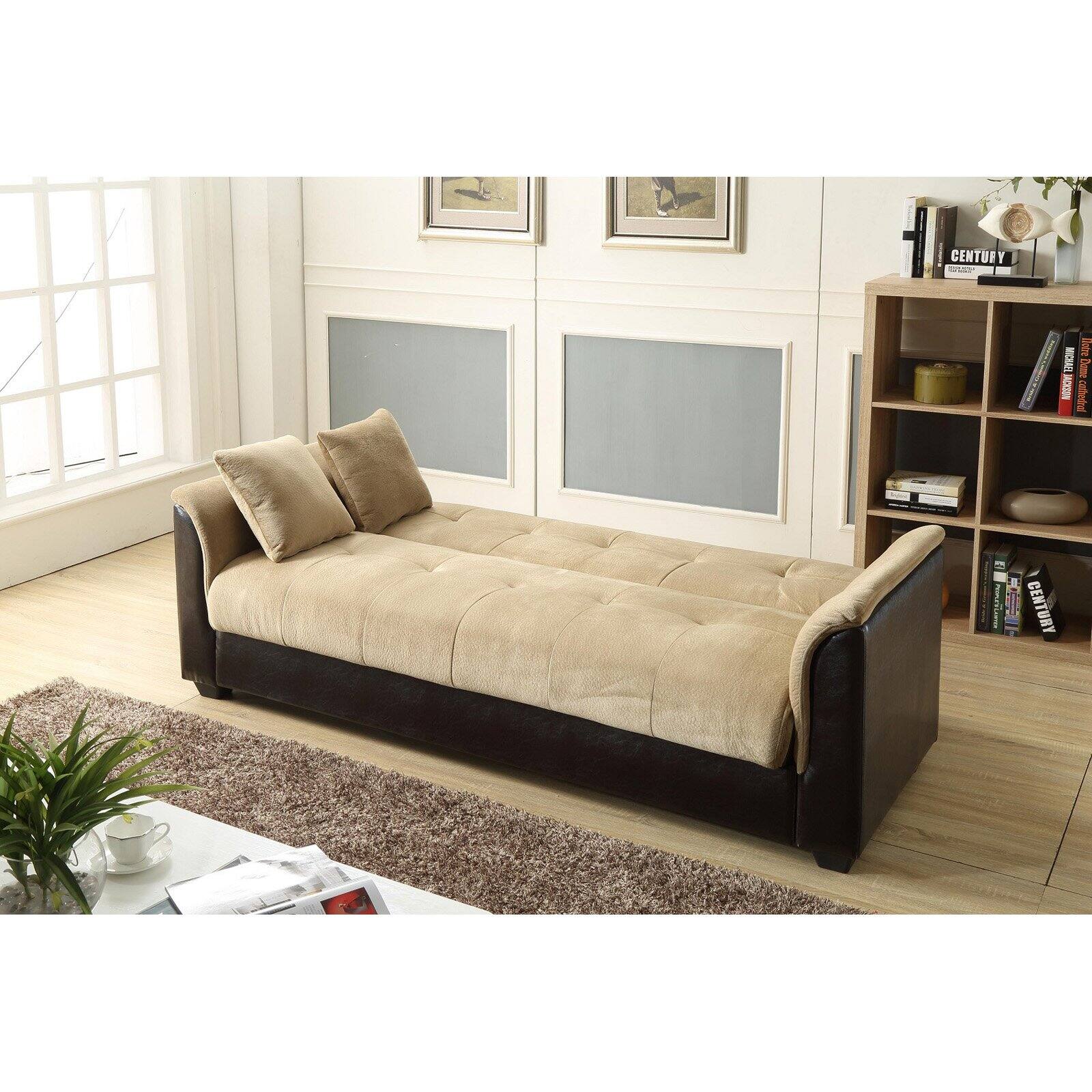 NH Designs Champion Futon Sofa Bed with Storage