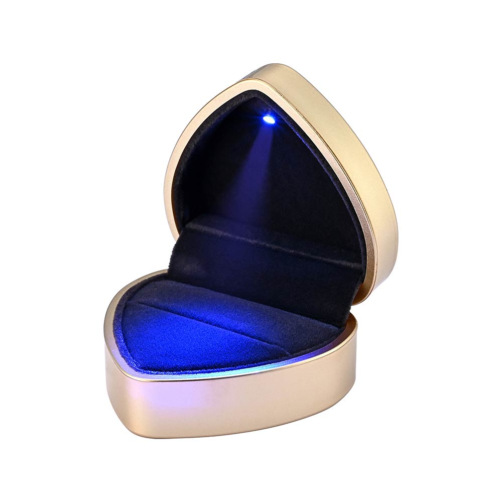 Yescom Engagement Ring Box with Light Heart Shaped