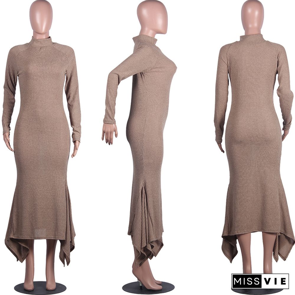 Women Full Sleeve Bodycon Floor-length Maxi Dress