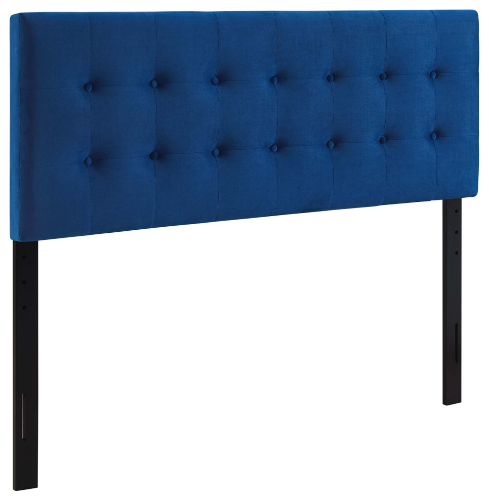 Emily Full Biscuit Tufted Performance Velvet Headboard   Contemporary   Headboards   by Modway  Houzz