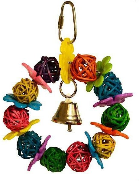 Super Bird Creations Daisy Ring Bird Toy， Small