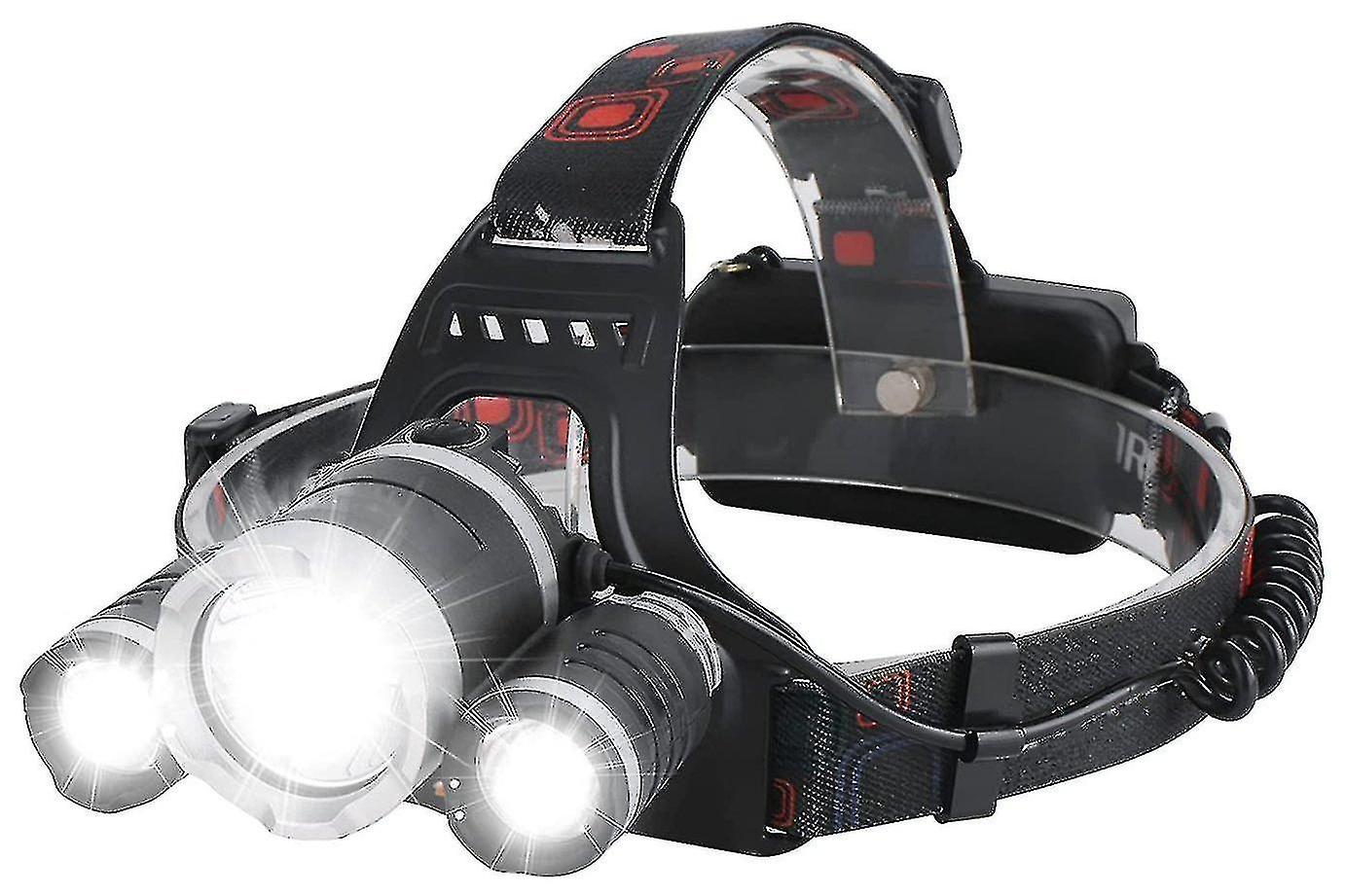 Rechargeable Head Torch Hight Bright 5000 Headlamp 18650 Batteries 4 Modes Headlight Led Usb Headtor