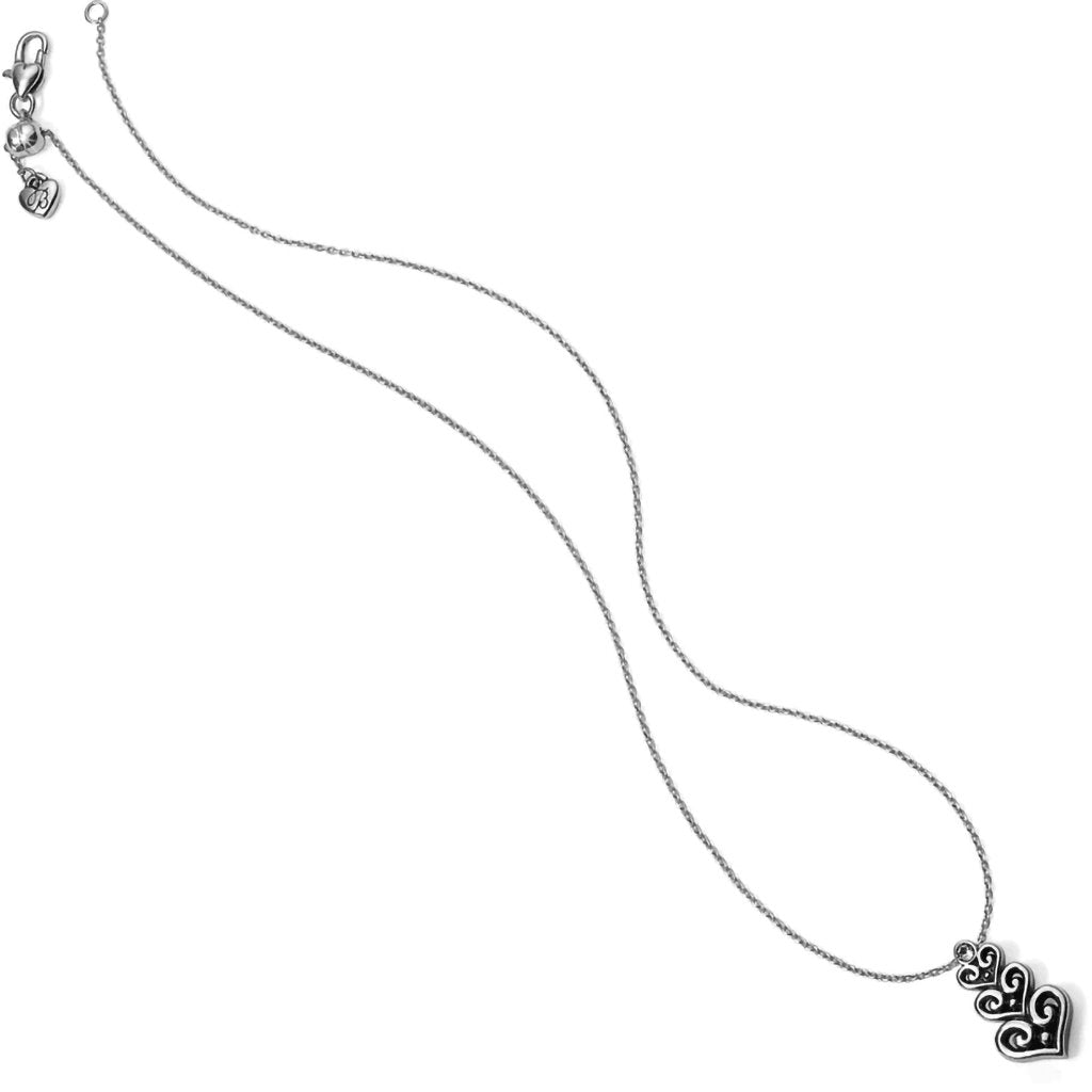 Brighton  Alcazar Heart Trio Short Necklace