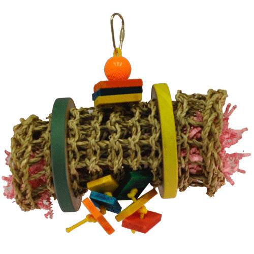 A  E Happy Beaks Vine Mat Rollup Small Bird Toy