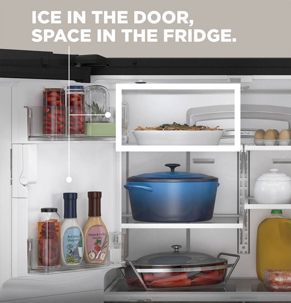 GE ADA ENERGY STAR 17.5 Cu. Ft. Fingerprint Resistant Stainless Steel Counter-Depth French-Door Refrigerator