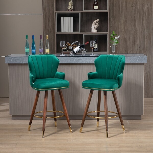 wivel Bar Stools with Backrest Footrest ，with a fixed height of 360 degrees