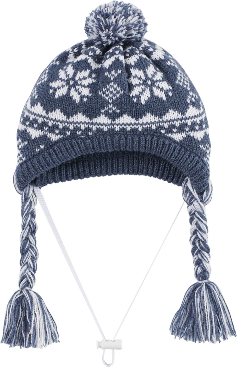 Frisco Fair Isle Dog and Cat Knitted Hat， Navy