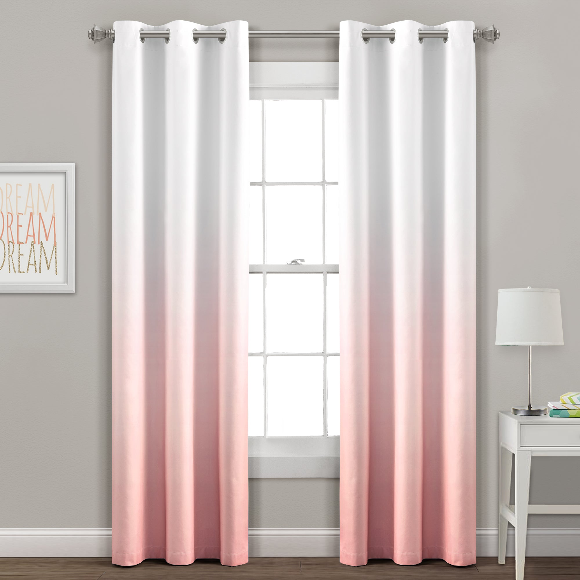 Mia Ombre Insulated Grommet Blackout Curtain Panel Set