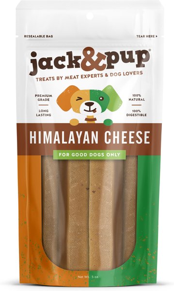 Jack and Pup Himalayan Yak Cheese Dog Treat， 5-oz bag