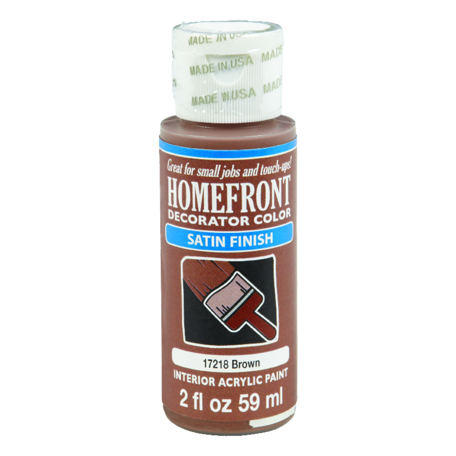 Homefront Satin Brown Hobby Paint 2 oz