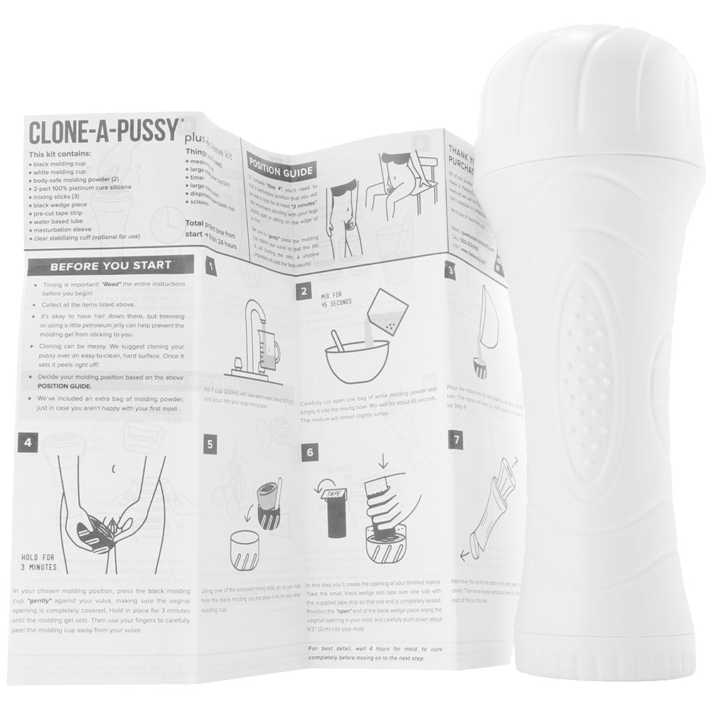 Clone-A-Pussy Plus Masturbator Sleeve Kit in Hot Pink