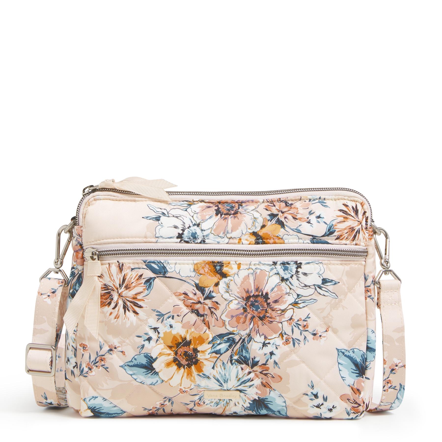 Triple Compartment Crossbody Bag