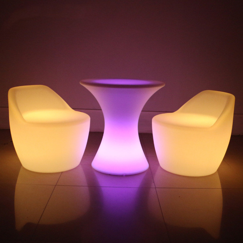 Glowing Lounge Led Colorful Bar Chair with Backrest   Contemporary   Armchairs And Accent Chairs   by Miron Demid LLC  Houzz