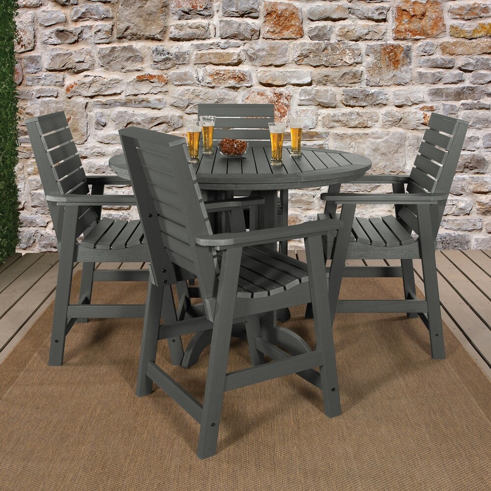 Weatherly 5 piece Outdoor Dining Set   48\