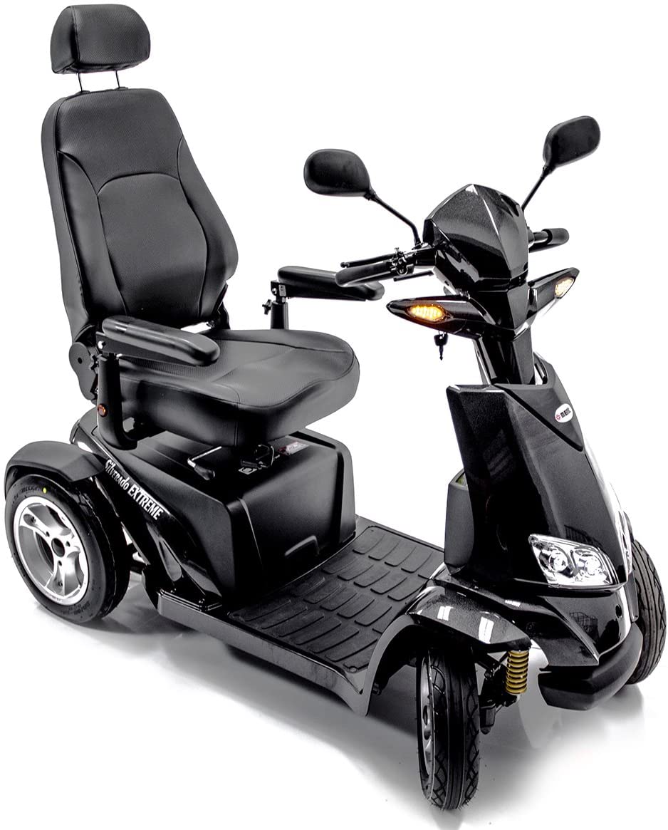 Silverado Extreme 4-Wheel Electric Mobility Scooter + Challenger Accessory Bundle