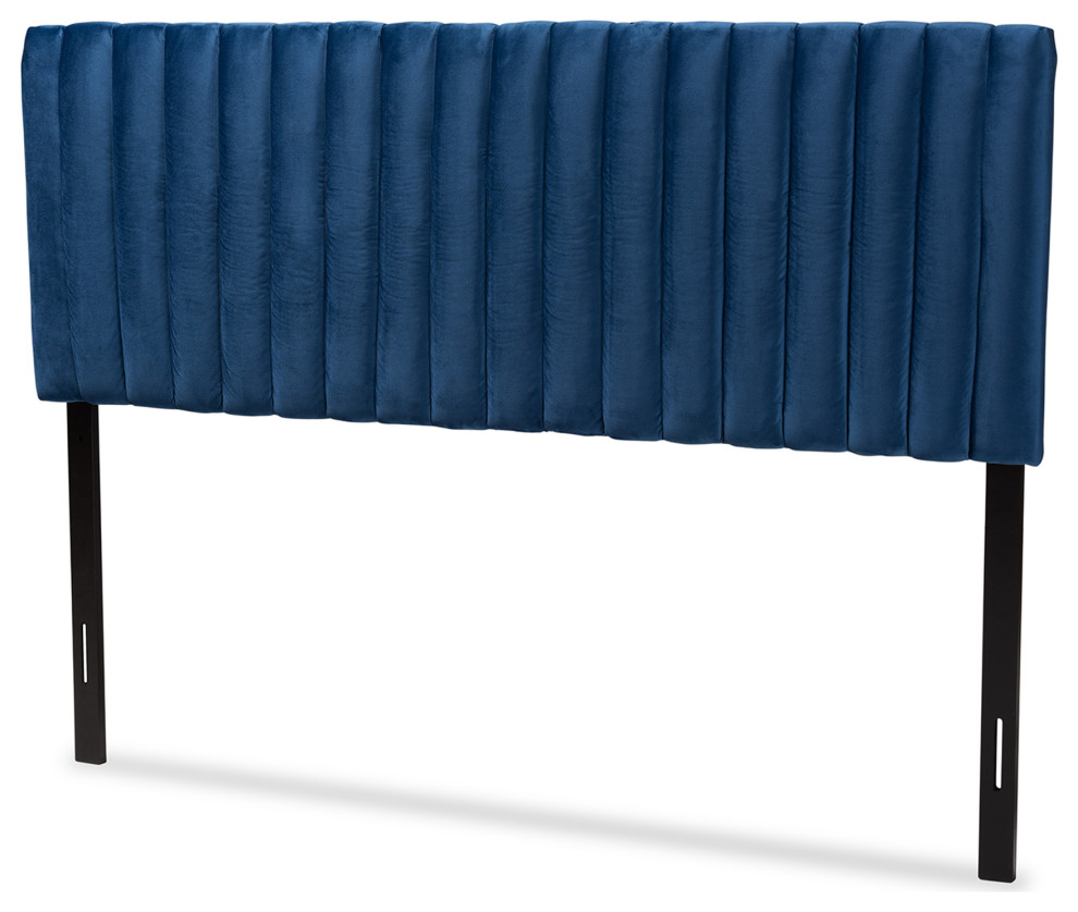 Jareth Contemporary Velvet Fabric Upholstered Headboard   Transitional   Headboards   by Baxton Studio  Houzz