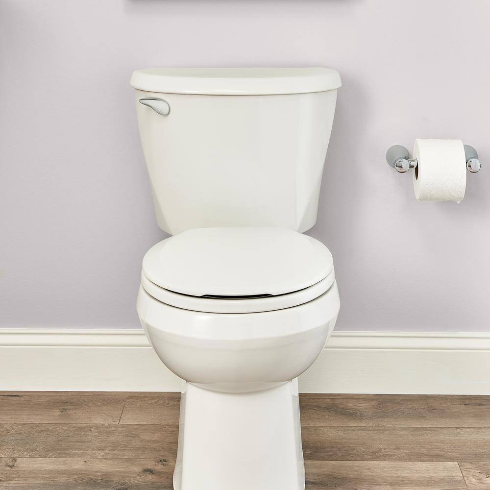 American Standard Reliant 2-Piece 1.28 GPF Single Flush Round Toilet with Slow Close Seat in White 3332128S.020