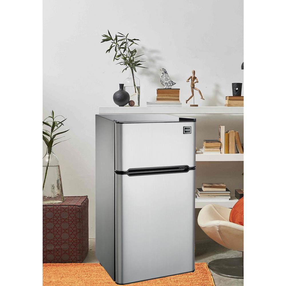 RCA 45 cu ft Mini Fridge in Stainless Steel