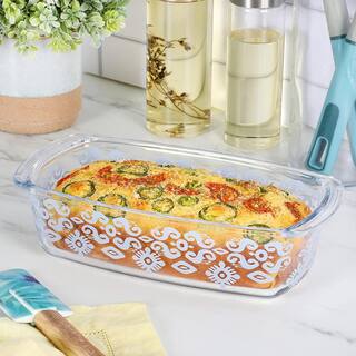 Spice BY TIA MOWRY 1.6 qt. Spicy Cloves Glass Loaf Pan 985119722M