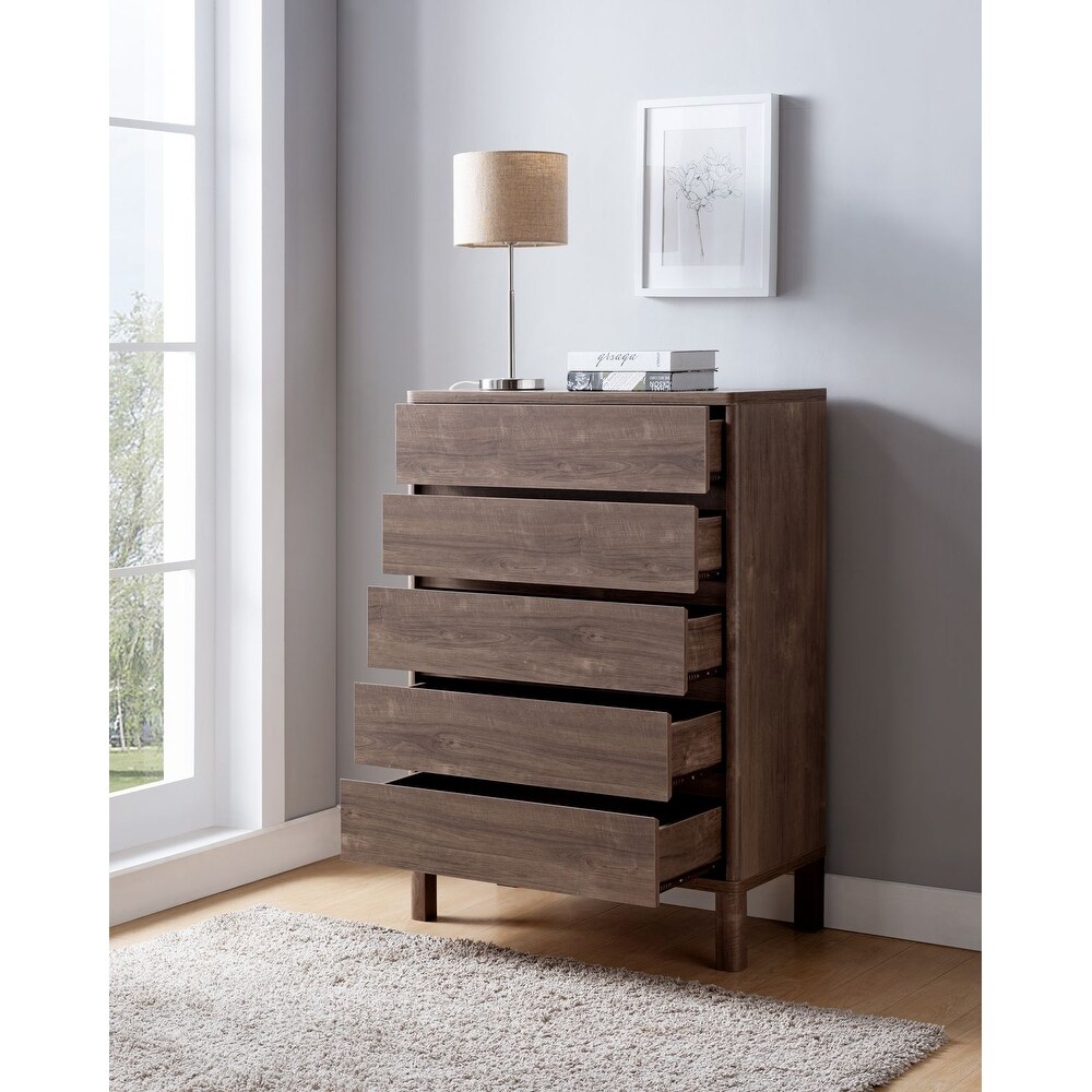 Q Max 5 Drawer Standard Chest Dressers