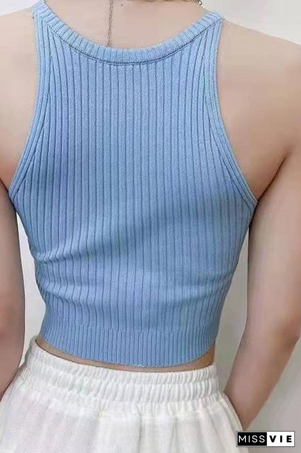 Women Plain Halter Tops Knitted Off Shoulder Y2K Tops Camis Sexy Crop Tops Women Tank Tops Summer