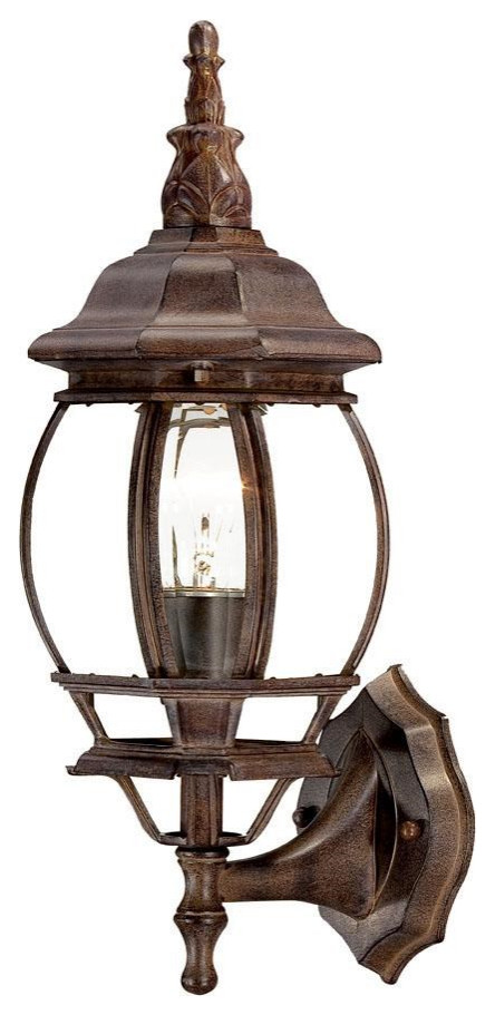 Acclaim Chateau 1 Light Outdoor Wall Light 5051BW   Burled Walnut   Traditional   Outdoor Wall Lights And Sconces   by Buildcom  Houzz