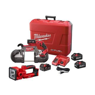 MW M18 FUEL 18V Lithium-Ion Brushless Cordless Deep Cut Band Saw Kit with LED Search Light and Two 6.0Ah Batteries 2729-22-2354-20-48-11-1862