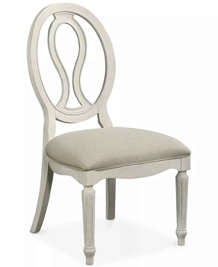 Furniture Sag Harbor Round Pierced Back Side Chair